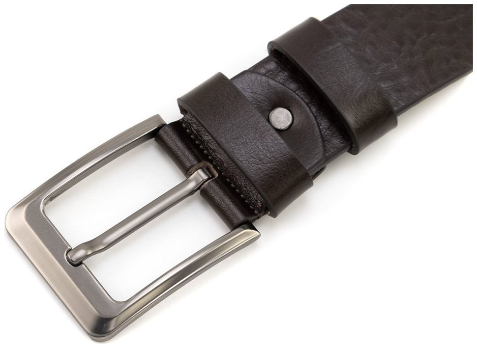 Широкий под джинсы ремень из итальянской натуральной кожи Gherardini 45048 темно-коричневый фото №2 Широкий под джинсы ремень из итальянской натуральной кожи Gherardini 45048 темно-коричневый modnotak фото №2