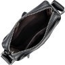 Вертикальная кожаная мужская сумка черного цвета VINTAGE STYLE (14985) - 5