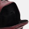 Женский кожаный городской рюкзак бордового цвета Borsa Leather (21914) - 5