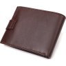 Горизонтальний чоловічий гаманець із натуральної гладкої шкіри коричневого кольору CANPELLINI (2421892) - 2
