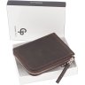 Вантажний гаманець з натуральної темно-коричневої шкіри Grande Pelle (13306) - 6