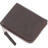 Вантажний гаманець з натуральної темно-коричневої шкіри Grande Pelle (13306) - 3