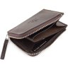 Вантажний гаманець з натуральної темно-коричневої шкіри Grande Pelle (13306) - 4