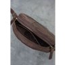 Темно-коричневая круглая сумка из натуральной кожи в стиле винтаж BlankNote Бон-Бон (12645) - 6