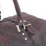 Сумка дорожня спортивного стилю з вінтажной шкіри коричневого кольору - Travel Leather Bag (11009) - 5