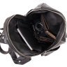 Черный городской рюкзак из гладкой кожи Vintage (20411) - 4