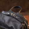 Чорний міської рюкзак з гладкої шкіри Vintage (20411) - 8