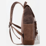 Большой текстильный дорожный рюкзак коричневого цвета Vintage (20057) - 3