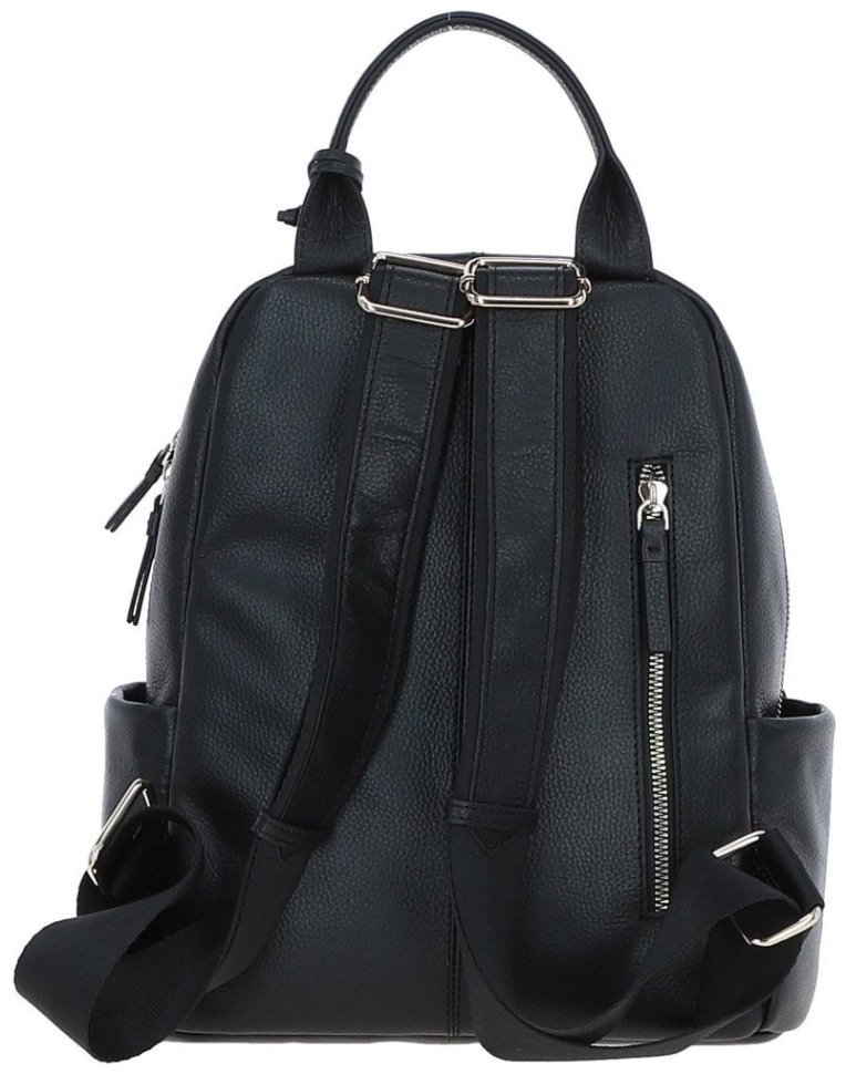 Женский рюкзак из кожи флотар на 1 отделение Ashwood X37 черного цвета 94356 modnotak фото №3