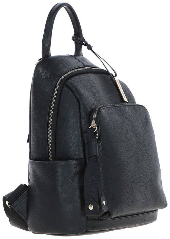 Женский рюкзак из кожи флотар на 1 отделение Ashwood X37 черного цвета 94356 modnotak фото №4