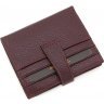 Тонкий жіночий гаманець бордового кольору з натуральної шкіри Tony Bellucci (12734) - 3