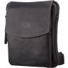 Мужская кожаная сумка-планшет с клапаном в винтажном стиле SHVIGEL (11092) - 1