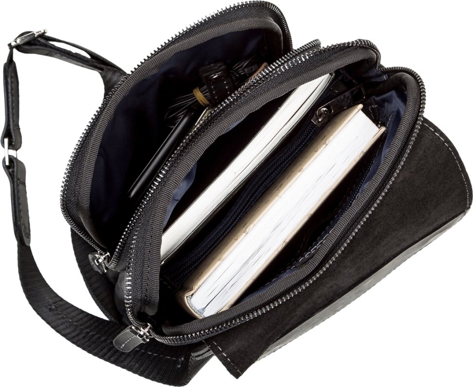 Чоловіча шкіряна сумка-планшет із клапаном у вінтажному стилі SHVIGEL (11092)