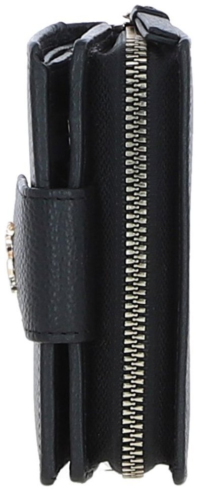 Вместительное женское портмоне с RFID защитой из натуральной фактурной кожи черного цвета Ashwood 94456 фото №5 Вместительное женское портмоне с RFID защитой из натуральной фактурной кожи черного цвета Ashwood 94456 modnotak фото №5