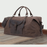 Текстильна дорожня сумка з ручками у коричневому кольорі Vintage (20058) - 6