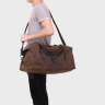 Текстильна дорожня сумка з ручками у коричневому кольорі Vintage (20058) - 7