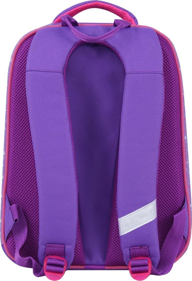 Удобный школьный рюкзак для девочек износостойкого текстиля на две молнии Bagland (55356)
