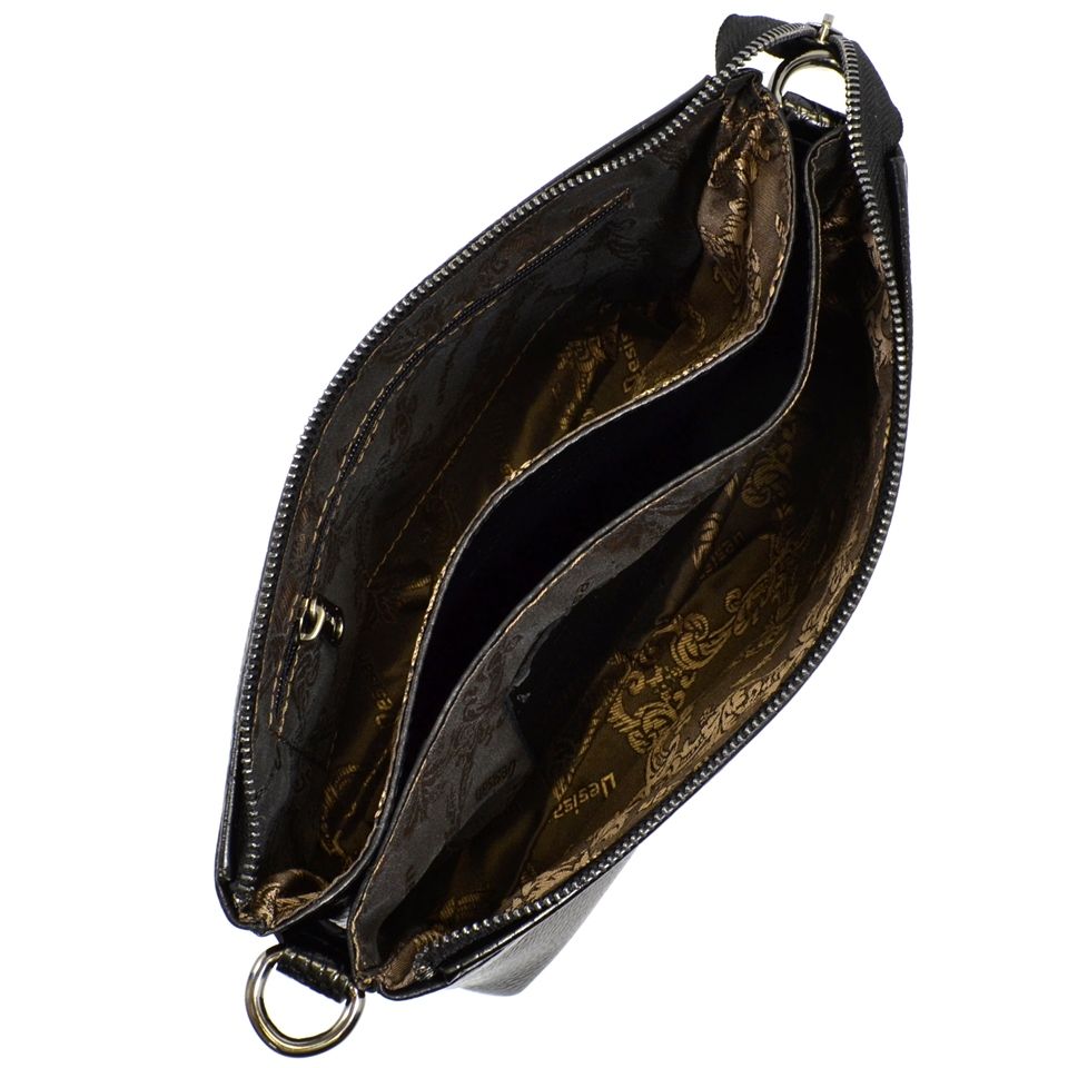 Зручна шкіряна сумка на блискавці Desisan (28305)