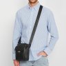 Мужская черная сумка-планшет через плечо из натуральной кожи Ricco Grande (21374) - 2