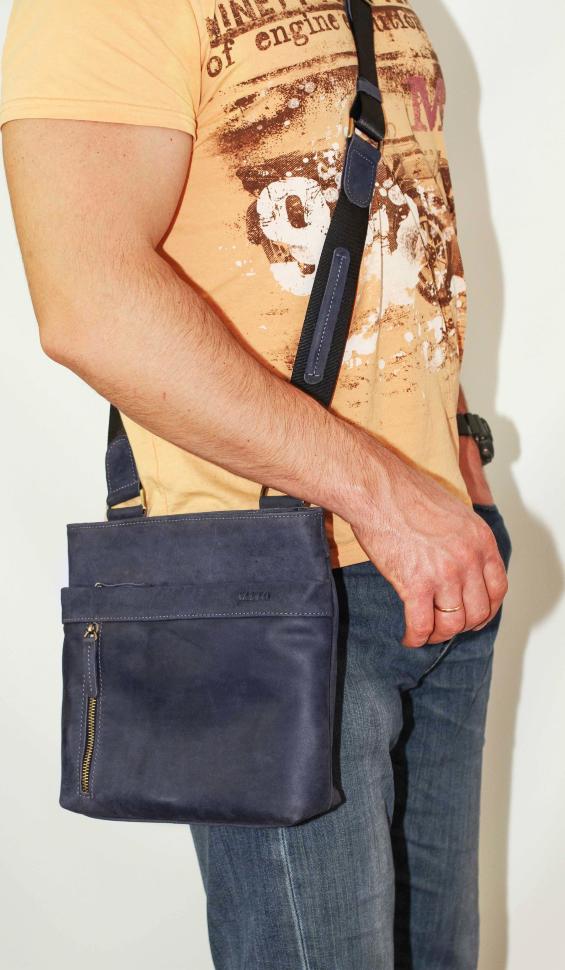 Середнього розміру чоловіча шкіряна сумка під планшет VATTO (11897)