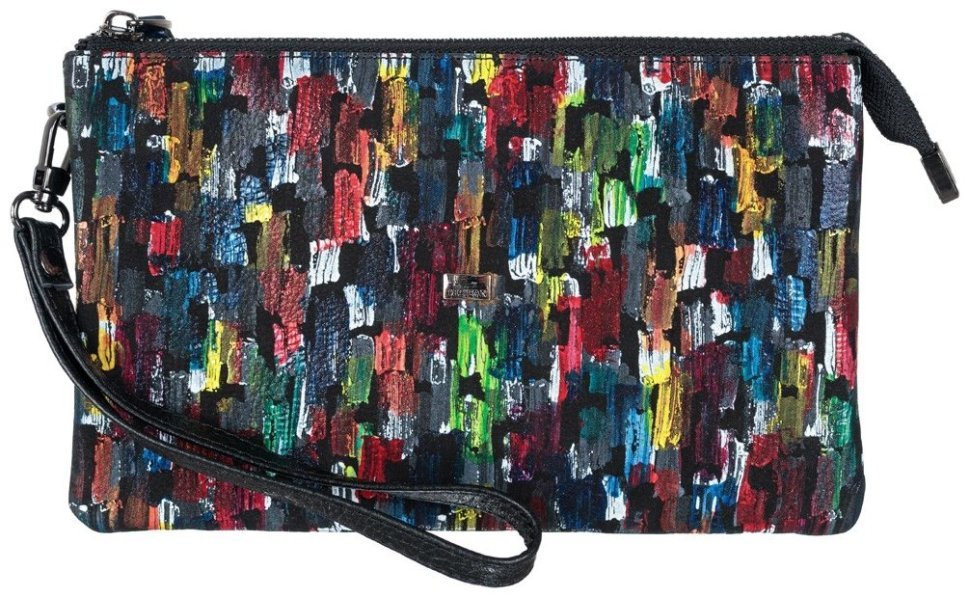 Женский клатч из натуральной кожи с ремнем через плечо Desisan 106656 разноцветный modnotak фото №1