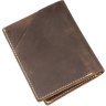 Темно-коричневе чоловіче портмоне з натуральної шкіри з ефектом під старовину Vintage (2420121) - 2