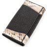Ексклюзивний гаманець з натуральної шкіри ската та пітона STINGRAY LEATHER (024-18204) - 2