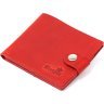 Матовий тонкий жіночий гаманець червоного кольору з натуральної шкіри Shvigel (2416455) - 1