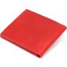 Матовий тонкий жіночий гаманець червоного кольору з натуральної шкіри Shvigel (2416455) - 2