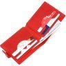 Матовий тонкий жіночий гаманець червоного кольору з натуральної шкіри Shvigel (2416455) - 5