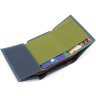Синій шкіряний жіночий гаманець маленького розміру ST Leather 1767256 - 5
