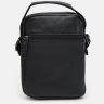Мужская удобная сумка-барсетка из фактурной кожи черного цвета Keizer (22062) - 3