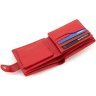 Женское портмоне из натуральной кожи красного цвета с блоком под карты ST Leather 1767456 - 4