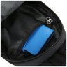 Мужская текстильная сумка-слинг черного цвета через плечо Confident 77456 - 4