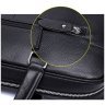 Мужская сумка-портфель формата А4 из фактурной кожи черного цвета Tiding Bag 77556 - 2