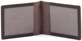 Шкіряна обкладинка для посвідчення ТРО добровольця територіальної оборони Leather Collection 97756 темно-коричневого кольору