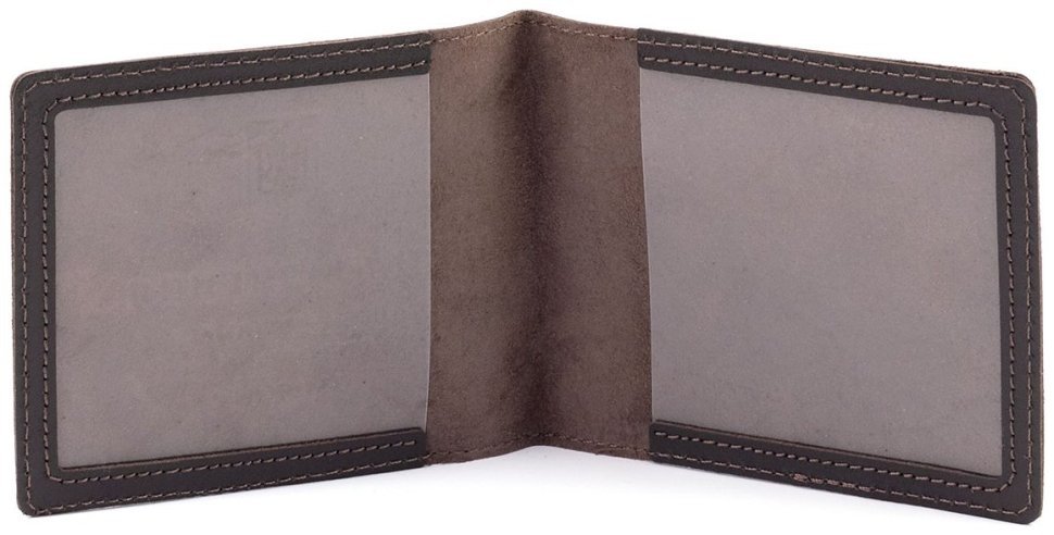 Кожаная обложка для удостоверения ТРО добровольца территориальной обороны Leather Collection 97756 цвет темно-коричневый modnotak фото №2