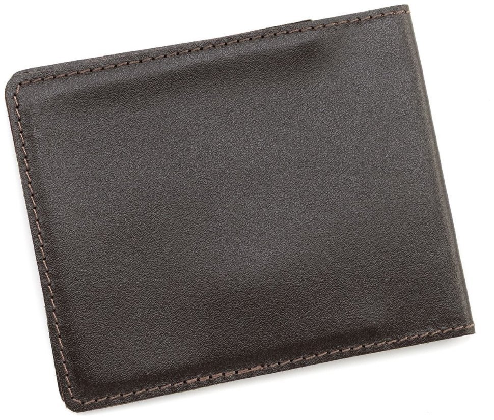 Кожаная обложка для удостоверения ТРО добровольца территориальной обороны Leather Collection 97756 цвет темно-коричневый modnotak фото №3