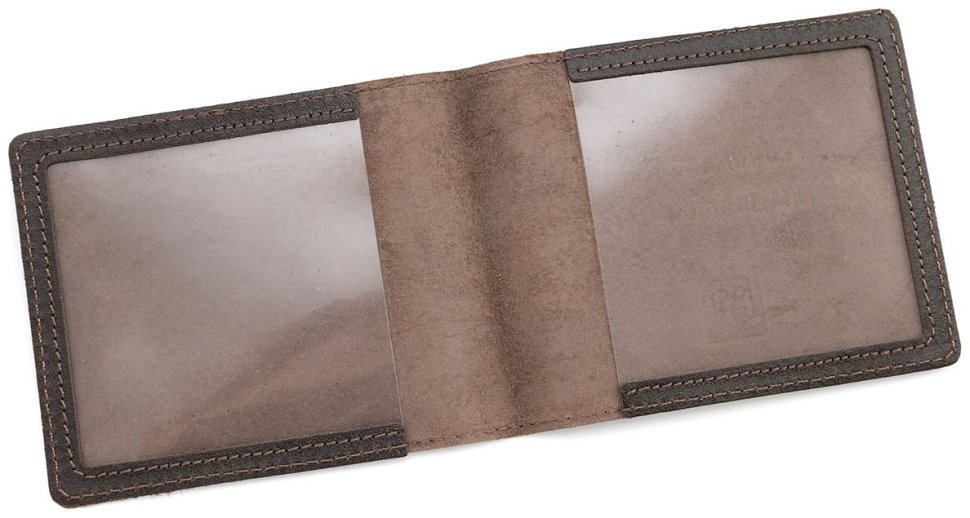 Кожаная обложка для удостоверения ТРО добровольца территориальной обороны Leather Collection 97756 цвет темно-коричневый modnotak фото №6