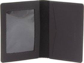 Кожаная матовая обложка для военного билета с рисунком Карта Украины - Grande Pelle (21957)