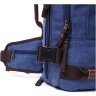 Чоловічий текстильний рюкзак-трансформер великого розміру в синьому кольорі Vintage 2422159 - 6