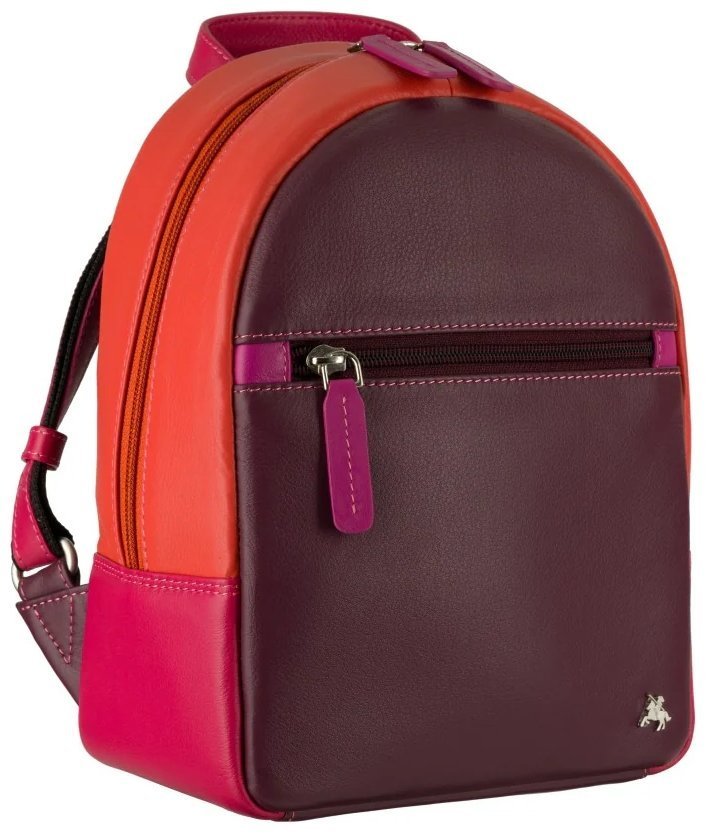 Городской женский рюкзак из натуральной гладкой кожи Visconti S46 Molly разноцветный 108556 фото №2 Городской женский рюкзак из натуральной гладкой кожи Visconti S46 Molly разноцветный 108556 modnotak фото №2