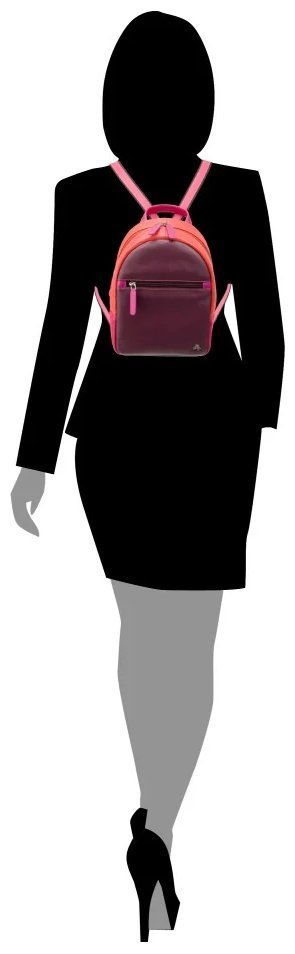 Городской женский рюкзак из натуральной гладкой кожи Visconti S46 Molly разноцветный 108556 фото №7 Городской женский рюкзак из натуральной гладкой кожи Visconti S46 Molly разноцветный 108556 modnotak фото №7