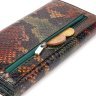 Просторий лаковий жіночий гаманець з натуральної шкіри з тисненням під змію CANPELLINI (2421648) - 5