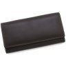 Коричневий жіночий гаманець великого розміру з натуральної шкіри Visconti 68856 - 3