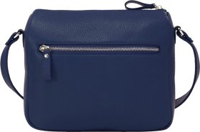 Компактная синяя женская сумка-кроссбоди из натуральной кожи на молнии Issa Hara Мишель (27019) - 2