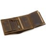 Маленькое мужское портмоне из винтажной кожи песочного цвета Visconti Spear 69056 - 11