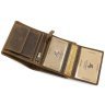 Маленькое мужское портмоне из винтажной кожи песочного цвета Visconti Spear 69056 - 6