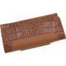 Світло-коричневий жіночий гаманець з натуральної шкіри під крокодила Tony Bellucci (10871) - 3