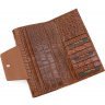 Світло-коричневий жіночий гаманець з натуральної шкіри під крокодила Tony Bellucci (10871) - 5